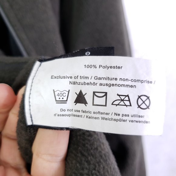 Arc'teryx Men's Sm Dark Olive Green Polartec Full Zip Knit Fleece Sweater Jacket - Picture 9 of 9